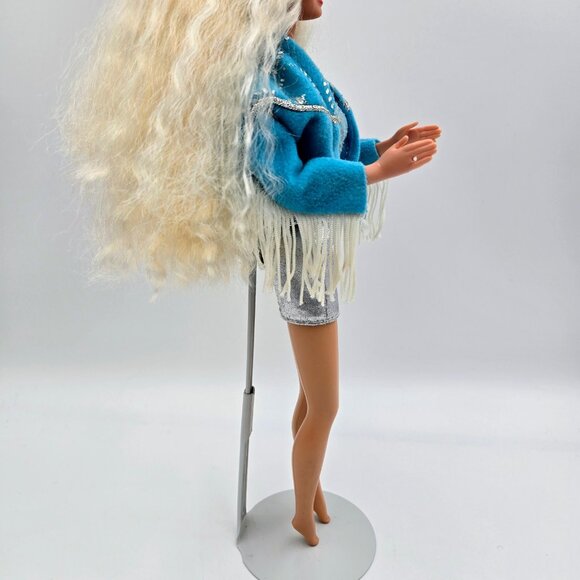 Vintage 1993 Western Stampin’ Barbie Doll Original Outfit Blue 10293 Mattel Read - Picture 12 of 16
